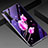 Huawei P40 Lite 5G用ハイブリットバンパーケース プラスチック 鏡面 花 カバー K01 ファーウェイ ピンク