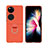 Huawei P60 Pocket用ハードケース プラスチック 質感もマット 前面と背面 360度 フルカバー Z02L ファーウェイ オレンジ