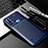 Motorola Moto E7 Power用シリコンケース ソフトタッチラバー ツイル カバー S01 モトローラ ネイビー