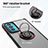 Motorola Moto Edge Lite 5G用ハイブリットバンパーケース プラスチック アンド指輪 マグネット式 S04 モトローラ 