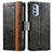 Motorola Moto G51 5G用手帳型 レザーケース スタンド カバー S02D モトローラ ブラック