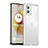 Motorola Moto G73 5G用ハイブリットバンパーケース クリア透明 プラスチック カバー J01S モトローラ クリア