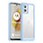 Motorola Moto G73 5G用ハイブリットバンパーケース クリア透明 プラスチック カバー J01S モトローラ ネイビー