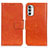 Motorola Moto G82 5G用手帳型 レザーケース スタンド カバー N05P モトローラ オレンジ