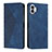 Nothing Phone 1用手帳型 レザーケース スタンド カバー H02X Nothing Phone ネイビー