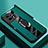 OnePlus 11R 5G用シリコンケース ソフトタッチラバー レザー柄 アンド指輪 マグネット式 PB2 OnePlus グリーン