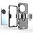 OnePlus 11R 5G用ハイブリットバンパーケース プラスチック アンド指輪 マグネット式 OnePlus 