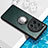 OnePlus 12R 5G用極薄ソフトケース シリコンケース 耐衝撃 全面保護 クリア透明 アンド指輪 マグネット式 BH1 OnePlus ブラック