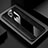OnePlus 7T Pro用シリコンケース ソフトタッチラバー レザー柄 カバー H03 OnePlus ブラック