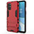 OnePlus 8T 5G用ハイブリットバンパーケース スタンド プラスチック 兼シリコーン カバー OnePlus レッド