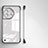 OnePlus Ace 2 5G用ハードカバー クリスタル クリア透明 フレームレス OnePlus ブラック