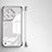 OnePlus Ace 2 5G用ハードカバー クリスタル クリア透明 フレームレス OnePlus 