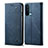 OnePlus Nord CE 5G用手帳型 布 スタンド OnePlus ネイビー