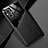 OnePlus Nord N20 5G用シリコンケース ソフトタッチラバー レザー柄 アンドマグネット式 OnePlus ブラック