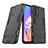 OnePlus Nord N200 5G用ハイブリットバンパーケース スタンド プラスチック 兼シリコーン カバー T01 OnePlus ブラック