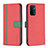 OnePlus Nord N200 5G用手帳型 レザーケース スタンド カバー B13F OnePlus レッド