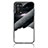 OnePlus Nord N200 5G用ハイブリットバンパーケース プラスチック パターン 鏡面 カバー LS4 OnePlus ブラック