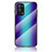 OnePlus Nord N200 5G用ハイブリットバンパーケース プラスチック 鏡面 虹 グラデーション 勾配色 カバー LS2 OnePlus ネイビー