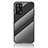 OnePlus Nord N200 5G用ハイブリットバンパーケース プラスチック 鏡面 虹 グラデーション 勾配色 カバー LS2 OnePlus ブラック