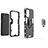 OnePlus Nord N200 5G用ハイブリットバンパーケース プラスチック アンド指輪 マグネット式 R01 OnePlus 
