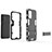 OnePlus Nord N200 5G用ハイブリットバンパーケース スタンド プラスチック 兼シリコーン カバー T01 OnePlus 