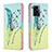 OnePlus Nord N300 5G用手帳型 レザーケース スタンド パターン カバー B01F OnePlus ライトグリーン
