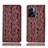 OnePlus Nord N300 5G用手帳型 レザーケース スタンド カバー H17P OnePlus ブラウン