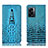 OnePlus Nord N300 5G用手帳型 レザーケース スタンド カバー H03P OnePlus ブルー