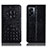 OnePlus Nord N300 5G用手帳型 レザーケース スタンド カバー H01P OnePlus ブラック