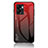 OnePlus Nord N300 5G用ハイブリットバンパーケース プラスチック 鏡面 虹 グラデーション 勾配色 カバー LS1 OnePlus レッド
