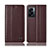OnePlus Nord N300 5G用手帳型 レザーケース スタンド カバー H10P OnePlus ブラウン