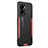 OnePlus Nord N300 5G用ケース 高級感 手触り良い アルミメタル 製の金属製 兼シリコン カバー OnePlus レッド