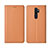 Oppo A11用手帳型 レザーケース スタンド カバー L01 Oppo オレンジ