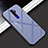 Oppo A11用ハイブリットバンパーケース プラスチック 鏡面 虹 グラデーション 勾配色 カバー Oppo グレー