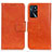 Oppo A16s用手帳型 レザーケース スタンド カバー N05P Oppo オレンジ