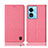 Oppo A1x 5G用手帳型 布 スタンド H12P Oppo ピンク