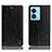 Oppo A1x 5G用手帳型 レザーケース スタンド カバー H04P Oppo ブラック