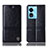 Oppo A1x 5G用手帳型 レザーケース スタンド カバー H06P Oppo ブラック