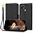 Oppo A35用手帳型 レザーケース スタンド カバー Y09X Oppo ブラック