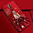 Oppo A5 (2020)用シリコンケース ソフトタッチラバー バタフライ ドレスガール ドレス少女 カバー S01 Oppo ワインレッド