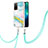 Oppo A53s 5G用シリコンケース ソフトタッチラバー バタフライ パターン カバー 携帯ストラップ Y05B Oppo カラフル