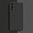 Oppo A55 5G用360度 フルカバー極薄ソフトケース シリコンケース 耐衝撃 全面保護 バンパー S02 Oppo ブラック