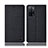 Oppo A55 5G用手帳型 布 スタンド H13P Oppo ブラック