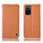 Oppo A55 5G用手帳型 レザーケース スタンド カバー H11P Oppo オレンジ