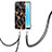 Oppo A55 5G用シリコンケース ソフトタッチラバー バタフライ パターン カバー 携帯ストラップ Y02B Oppo 