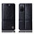 Oppo A55S 5G用手帳型 レザーケース スタンド カバー H06P Oppo ブラック