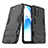 Oppo A56 5G用ハイブリットバンパーケース スタンド プラスチック 兼シリコーン カバー T01 Oppo ブラック