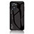 Oppo A57 4G用ハイブリットバンパーケース プラスチック 鏡面 虹 グラデーション 勾配色 カバー LS1 Oppo ブラック