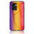 Oppo A57 5G用ハイブリットバンパーケース プラスチック 鏡面 虹 グラデーション 勾配色 カバー LS2 Oppo オレンジ