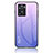 Oppo A57e用ハイブリットバンパーケース プラスチック 鏡面 虹 グラデーション 勾配色 カバー LS1 Oppo 